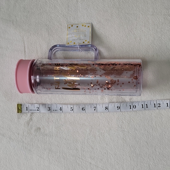 NWT! FUTURE WIFEY ROSE GOLD PINK PASTEL CLEAR WATER BOTTLE BRIDAL SHOWER GIFT - Picture 2 of 3